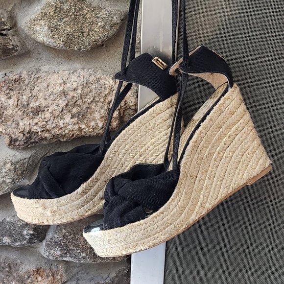 Halston Heritage Open Toe Espadrille Sandals Size 9.5 - Picture 3 of 15